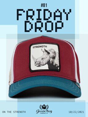 Goorin Bros The Farm Trucker Friday Drop Snapback Hat Cap On The Strength Rhino